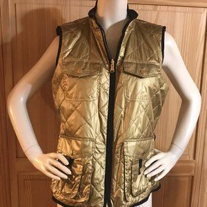 Ralph Lauren gold/black reversible vest Large